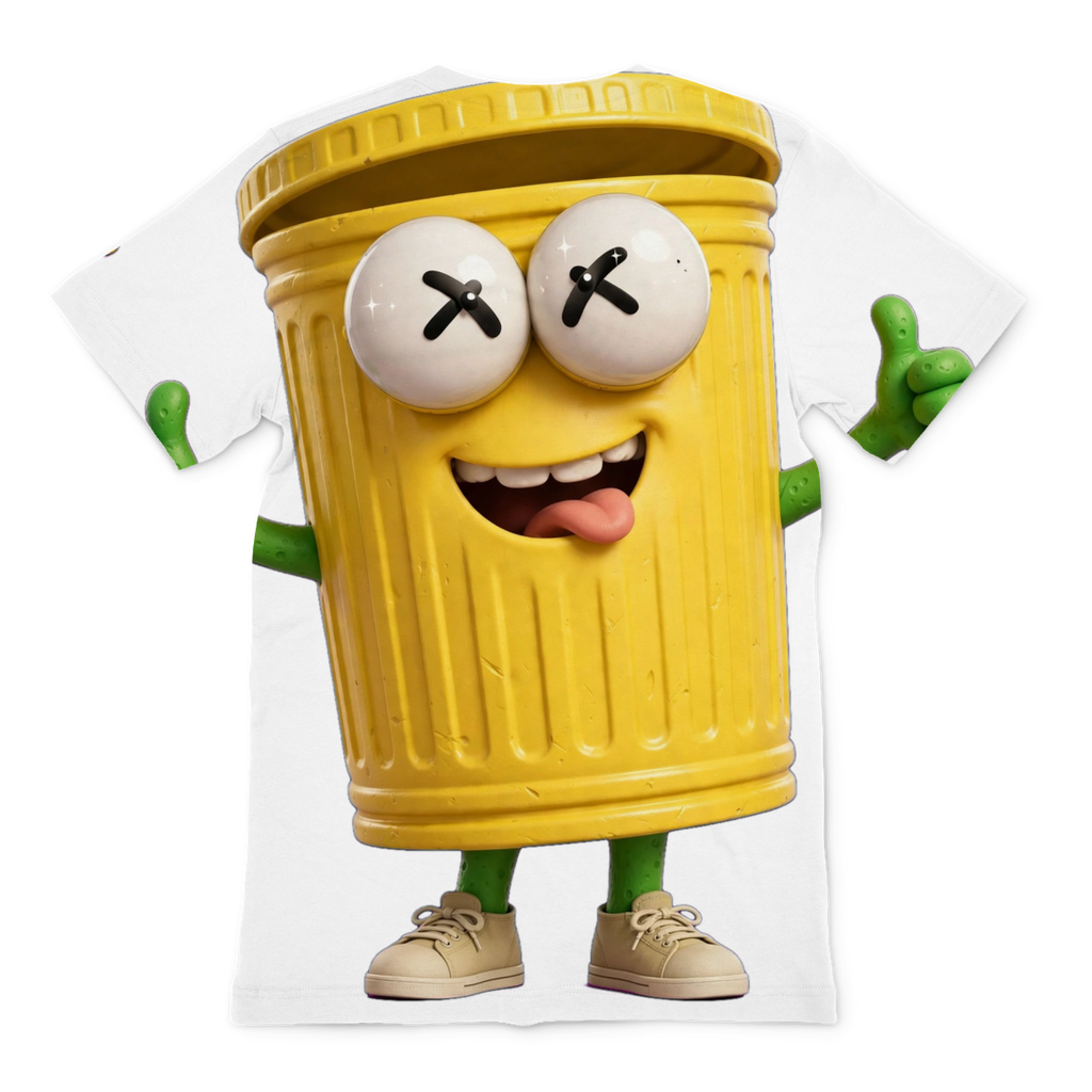 TRASH CAN MAN Premium Sublimation Adult T-Shirt