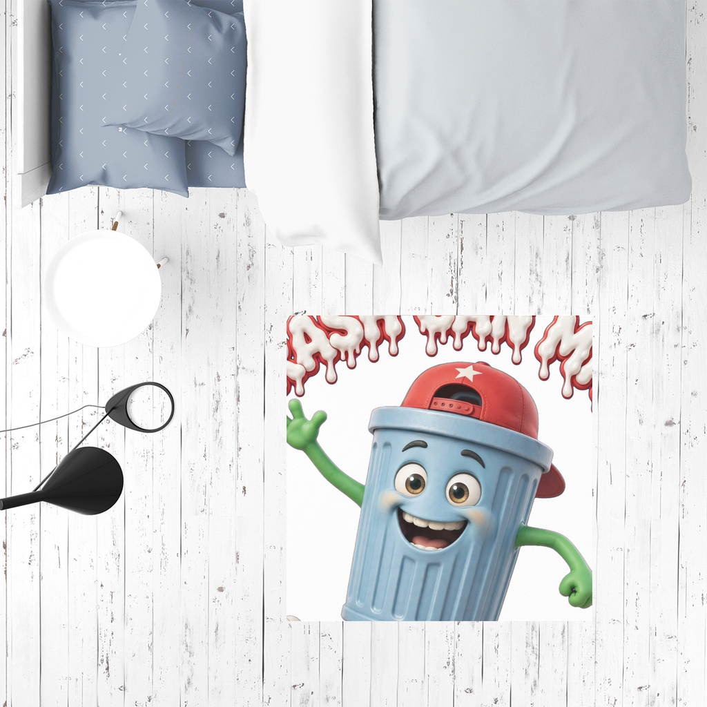 TRASH CAN MAN Sublimation Mat / Carpet / Rug / Play Mat / Pet Feeding Mat