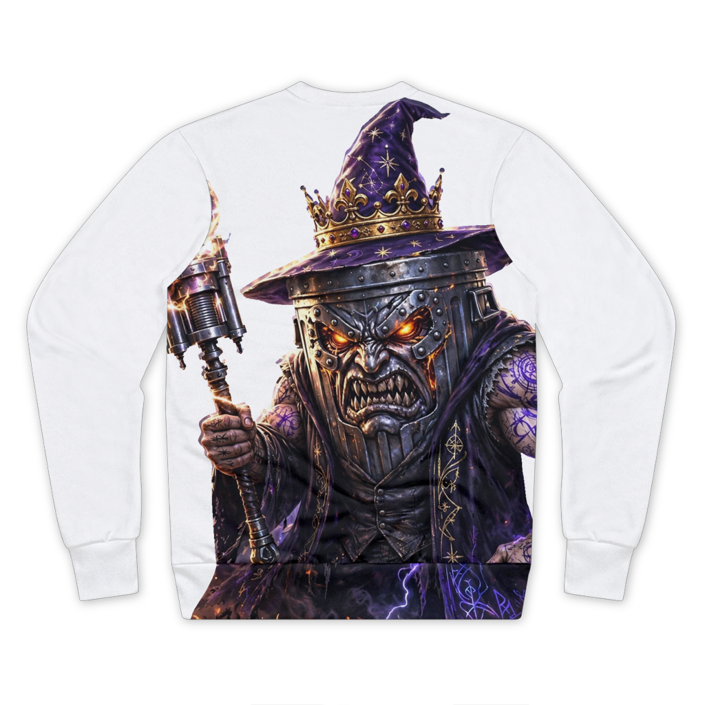 angry can man Performance Cut and Sew Sublimation Unisex Sweatshirt