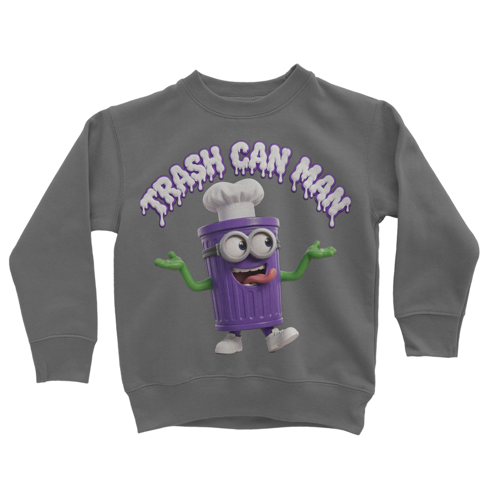 TRASH CAN MAN Classic Kids Sweatshirt