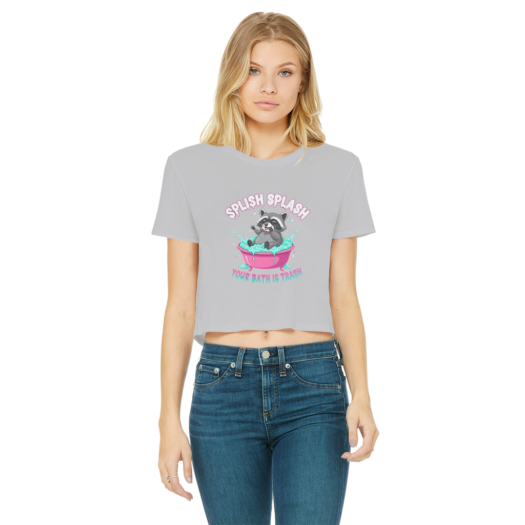 AOC Classic Women's Cropped Raw Edge T-Shirt