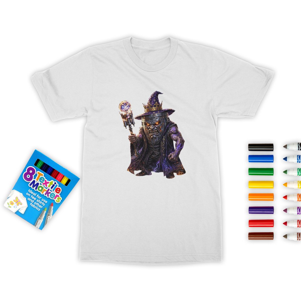 angry can man Colouring T-Shirt