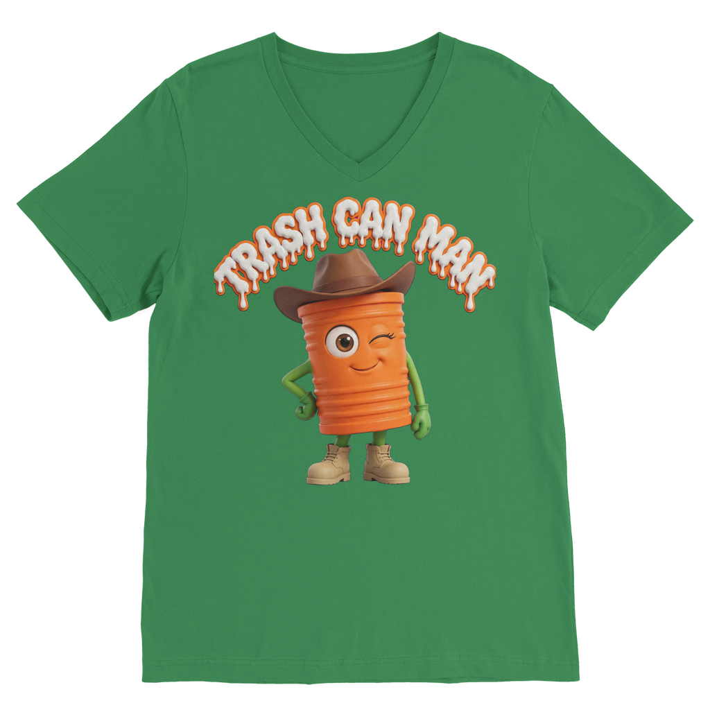 TRASH CAN MAN Classic V-Neck T-Shirt