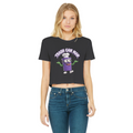 TRASH CAN MAN Classic Women's Cropped Raw Edge T-Shirt