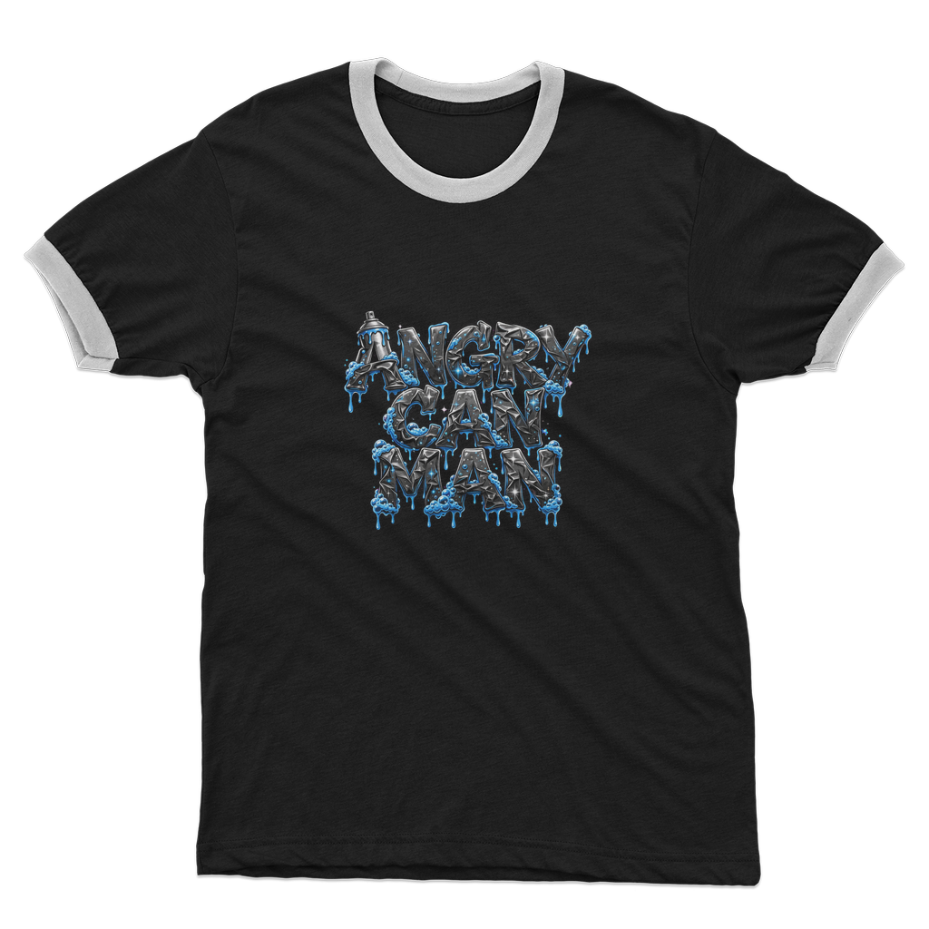 ANGRY CAN MAN 2.0 Adult Ringer T-Shirt