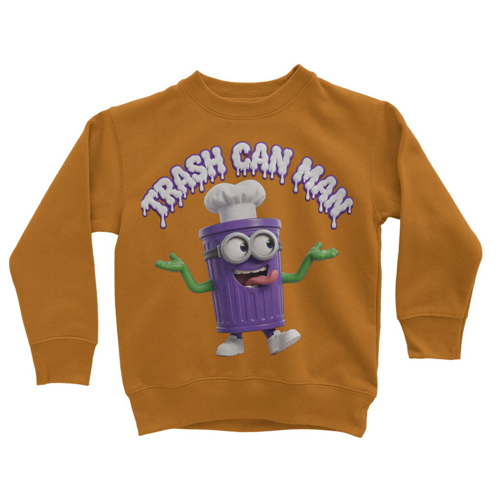 TRASH CAN MAN Classic Kids Sweatshirt