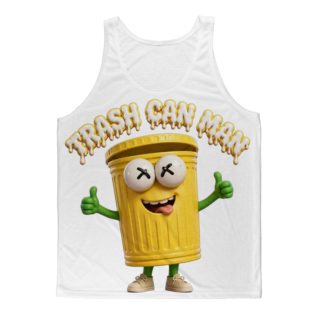 TRASH CAN MAN Classic Sublimation Adult Tank Top