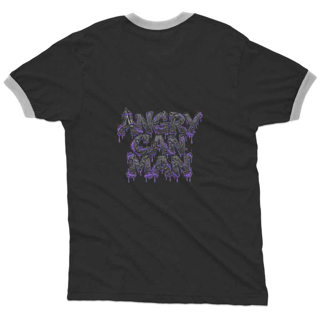 ANGRY CAN MAN 3.0 Adult Ringer T-Shirt