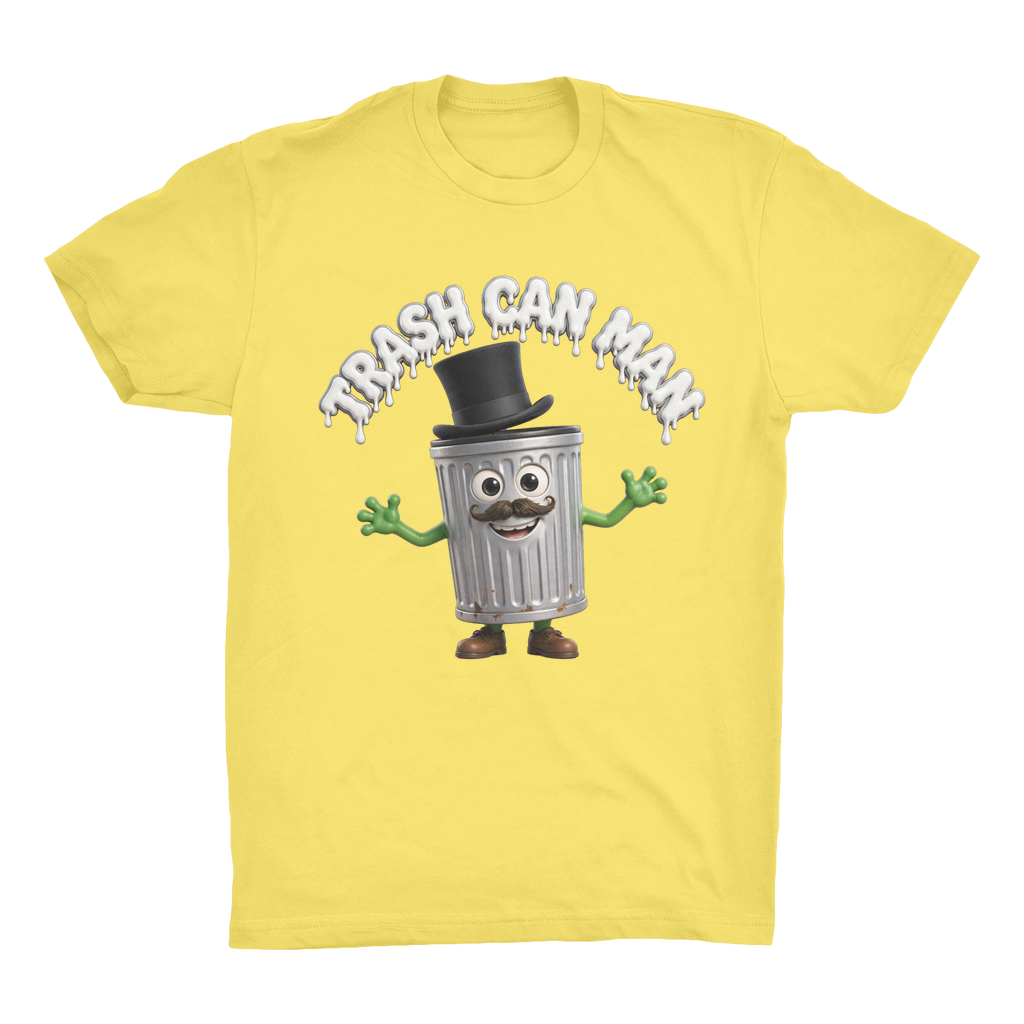 TRASH CAN MAN Organic Adult T-Shirt