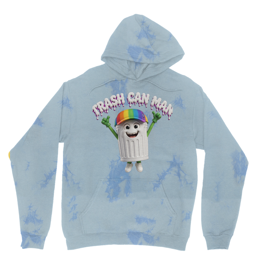 TRASH CAN MAN Tie Dye Hoodie
