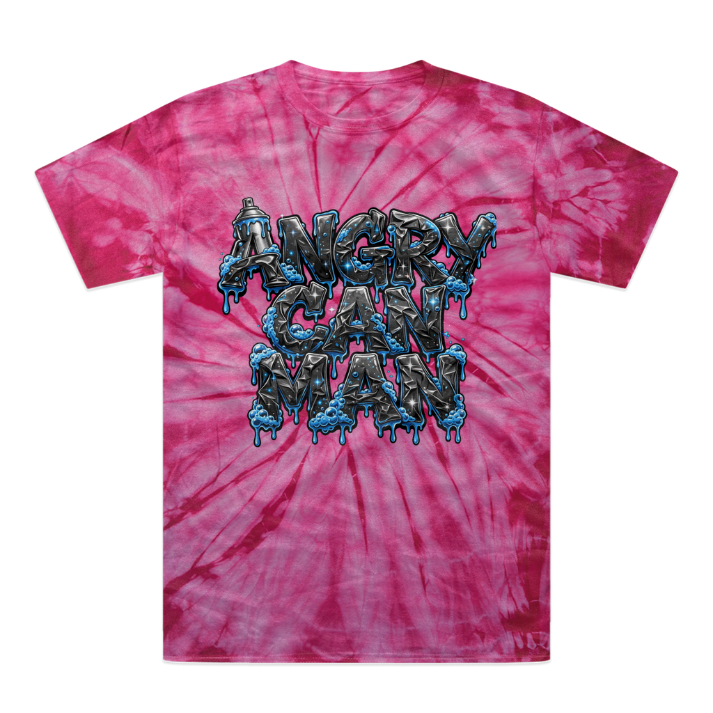 ANGRY CAN MAN 2.0 Tonal Spider Tie-Dye T-Shirt