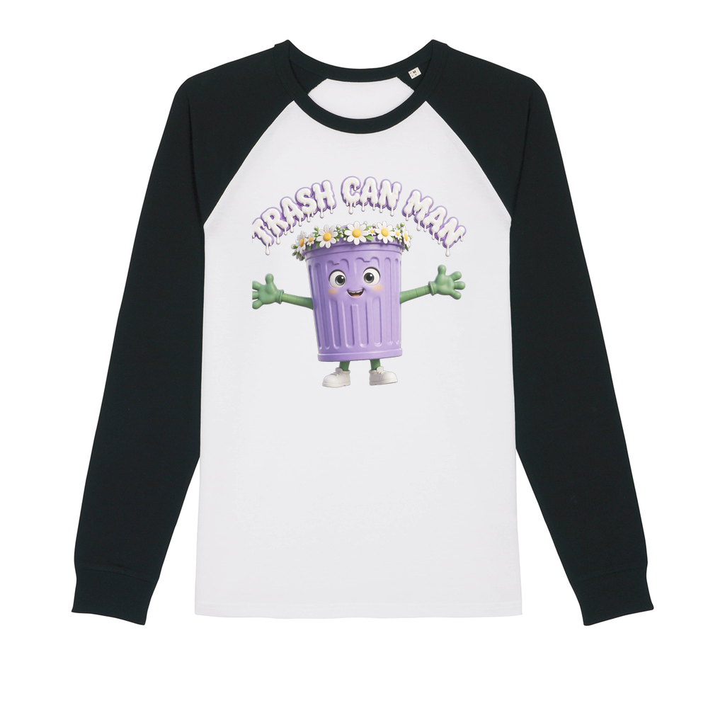 TRASH CAN MAN Premium Raglan Long Sleeve Shirt