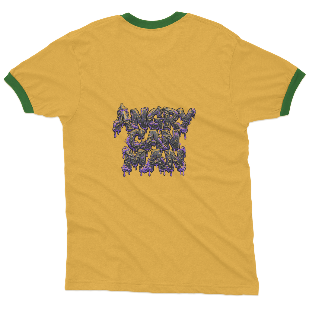 ANGRY CAN MAN 3.0 Adult Ringer T-Shirt