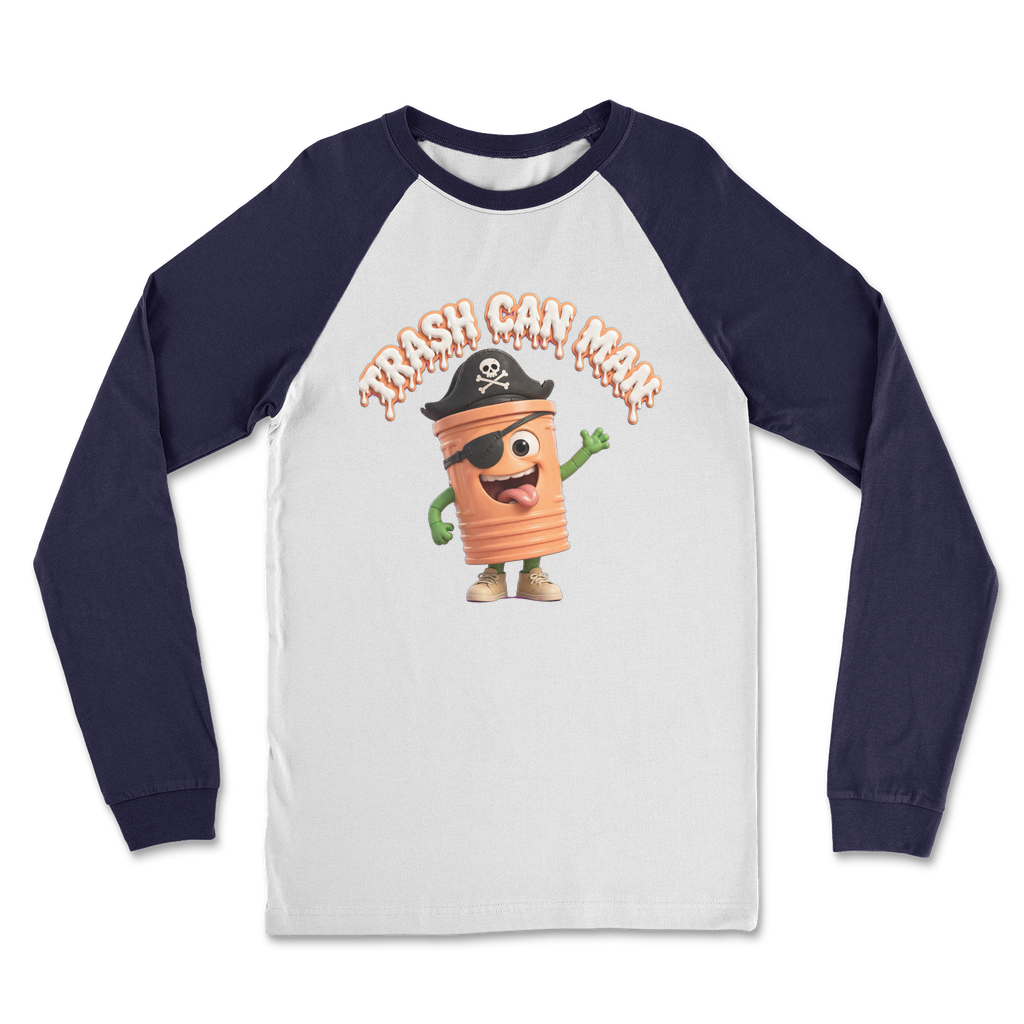 TRASH CAN MAN Classic Raglan Long Sleeve Shirt
