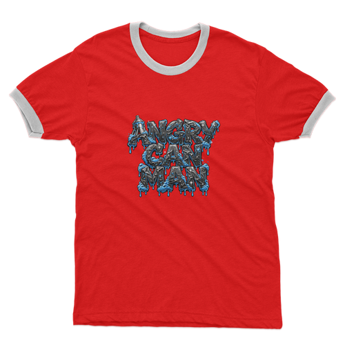 ANGRY CAN MAN 2.0 Adult Ringer T-Shirt