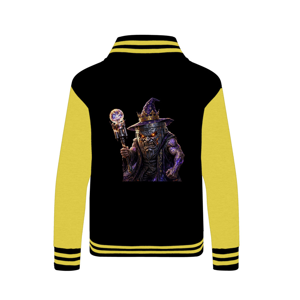 angry can man Varsity Jacket
