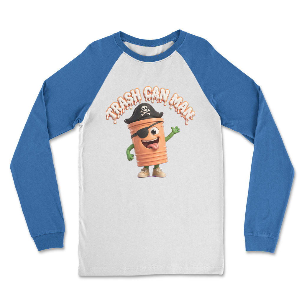 TRASH CAN MAN Classic Raglan Long Sleeve Shirt