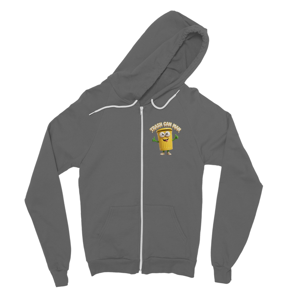 TRASH CAN MAN Classic Adult Zip Hoodie