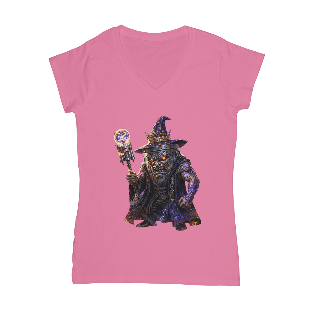 angry can man Classic Women's V-Neck T-Shirt