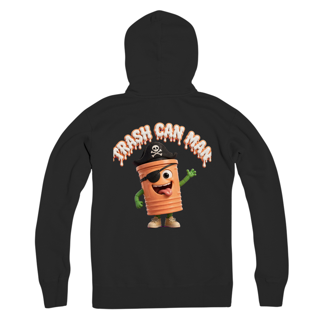 TRASH CAN MAN Premium Adult Zip Hoodie