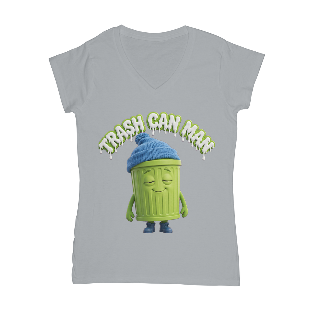 TRASH CAN MAN Classic Women's V-Neck T-Shirt