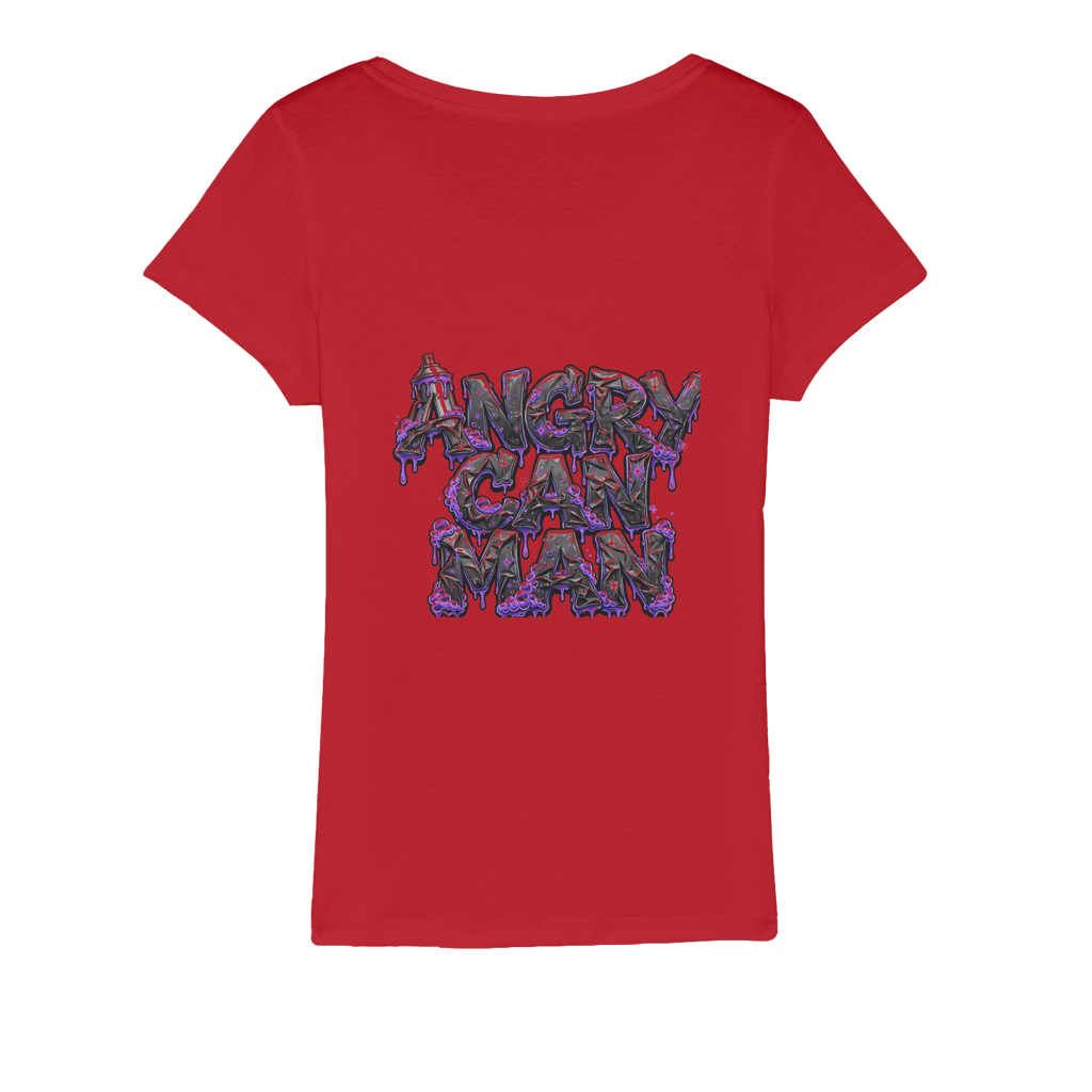 ANGRY CAN MAN 3.0 Organic Jersey Womens T-Shirt