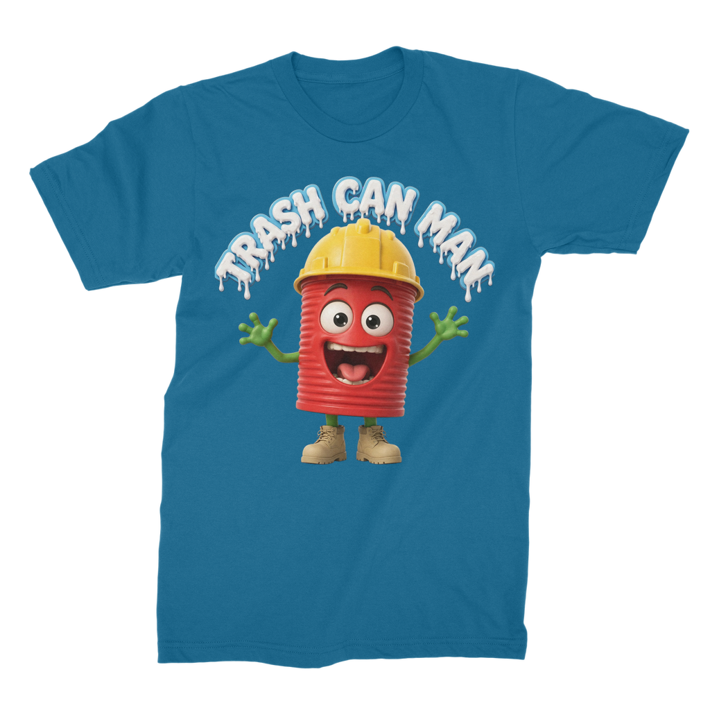 TRASH CAN MAN Premium Jersey Adult T-Shirt