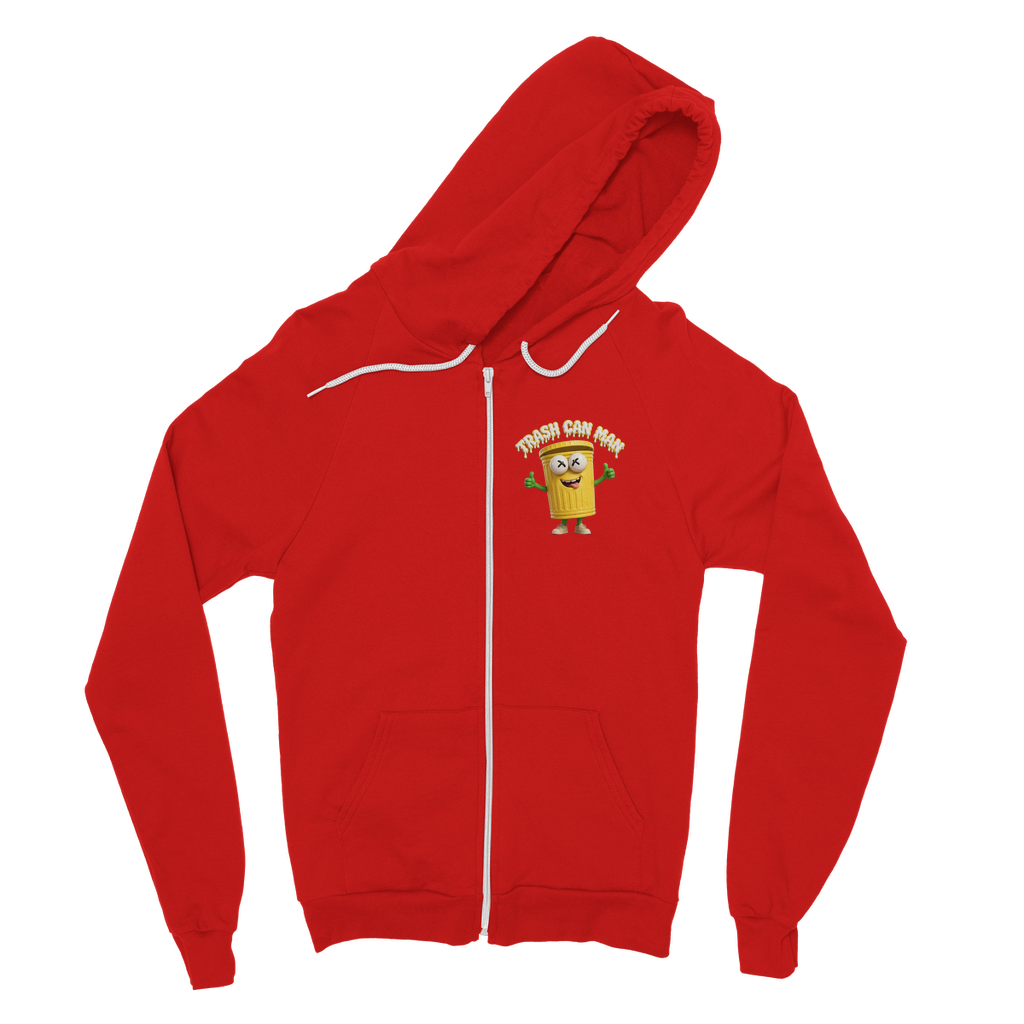 TRASH CAN MAN Classic Adult Zip Hoodie