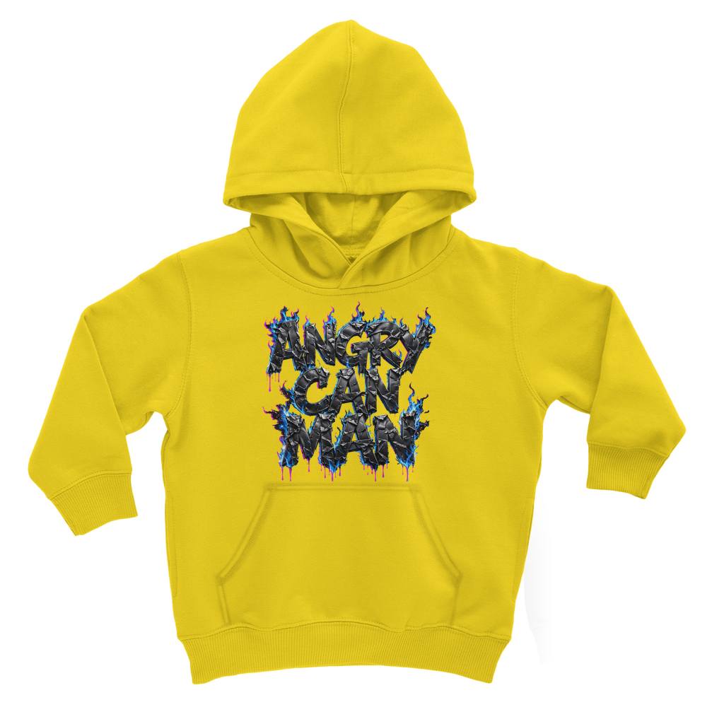 angry can man Classic Kids Hoodie
