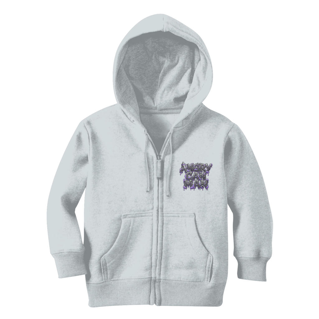 ANGRY CAN MAN 2.0 Classic Kids Zip Hoodie