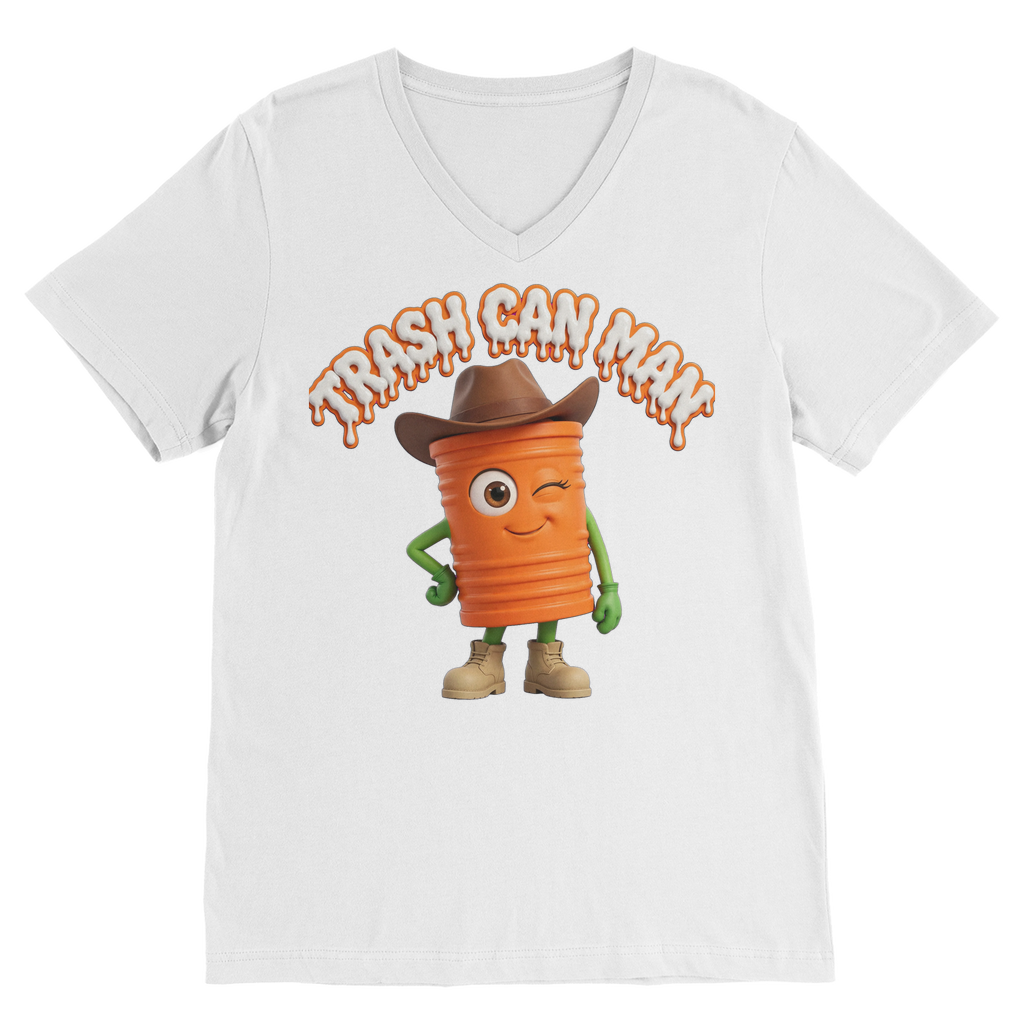 TRASH CAN MAN Classic V-Neck T-Shirt