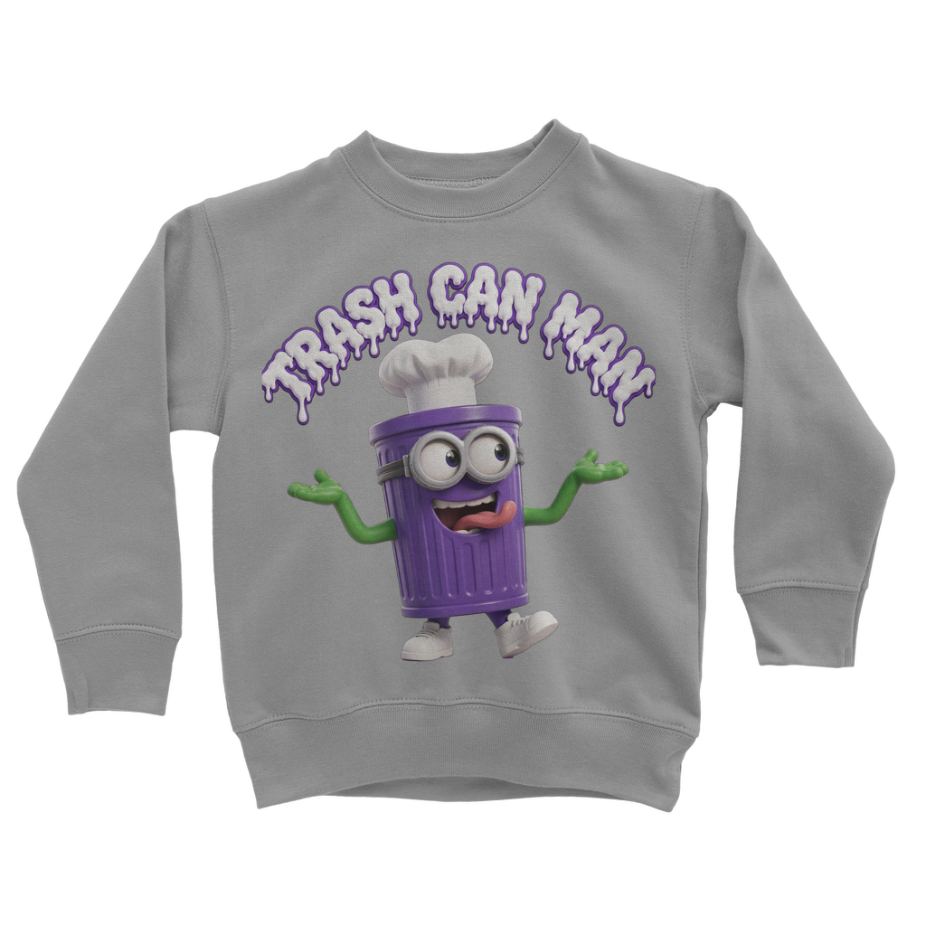 TRASH CAN MAN Classic Kids Sweatshirt