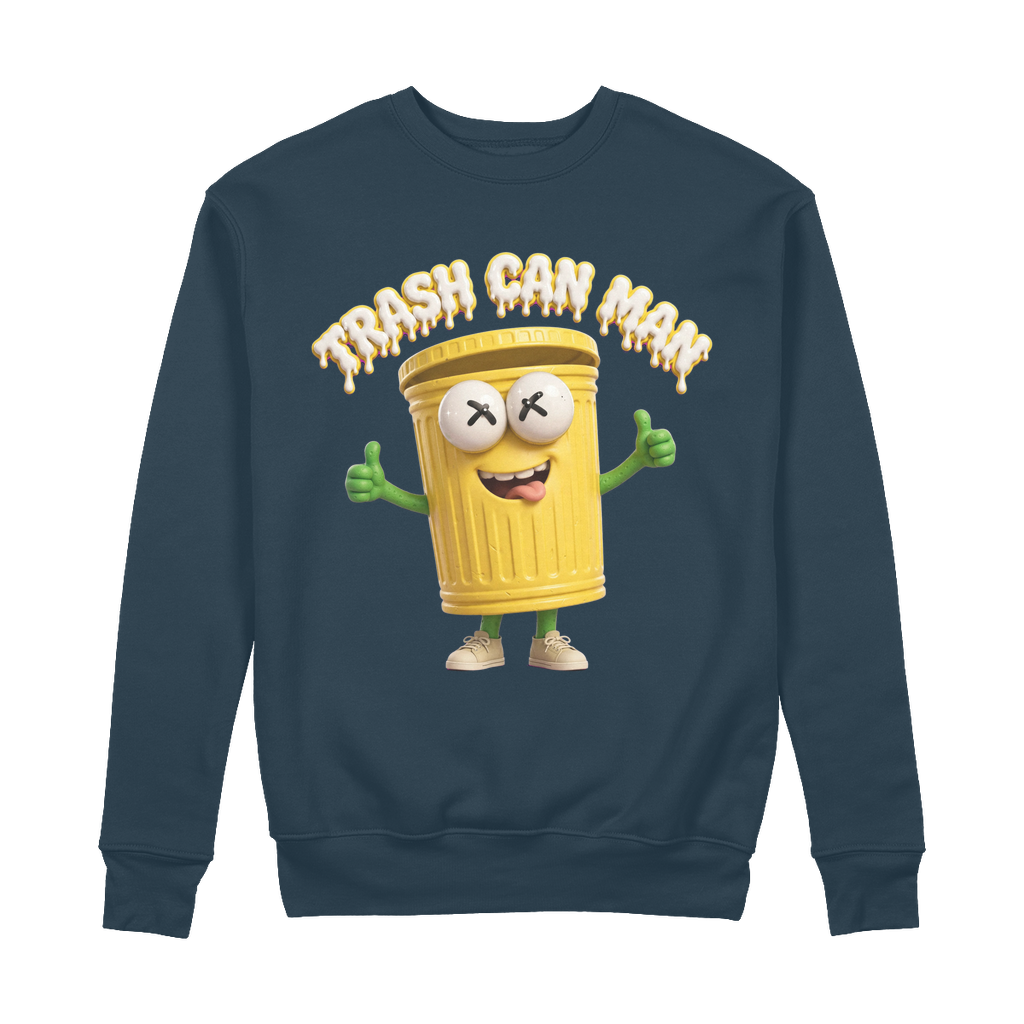 TRASH CAN MAN 100% Organic Cotton Sweatshirt
