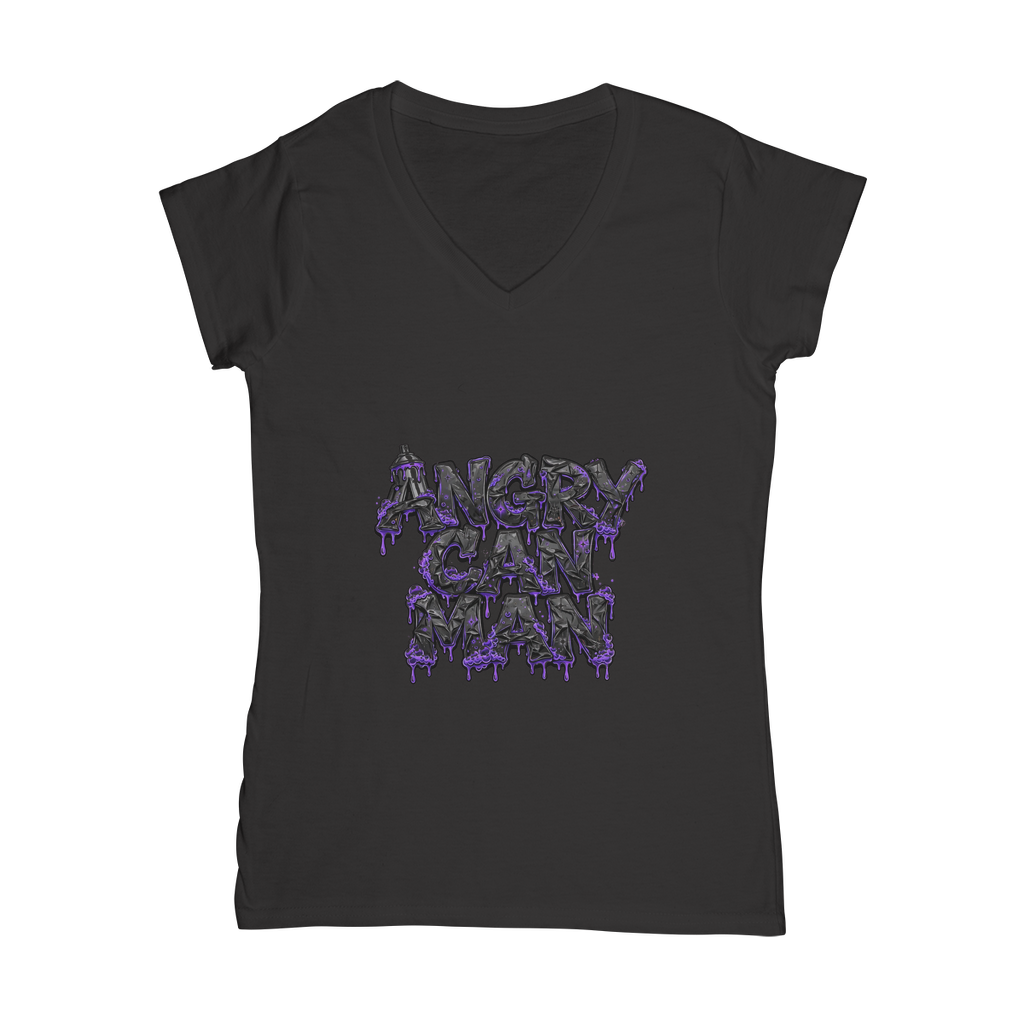ANGRY CAN MAN 3.0 Classic Women's V-Neck T-Shirt