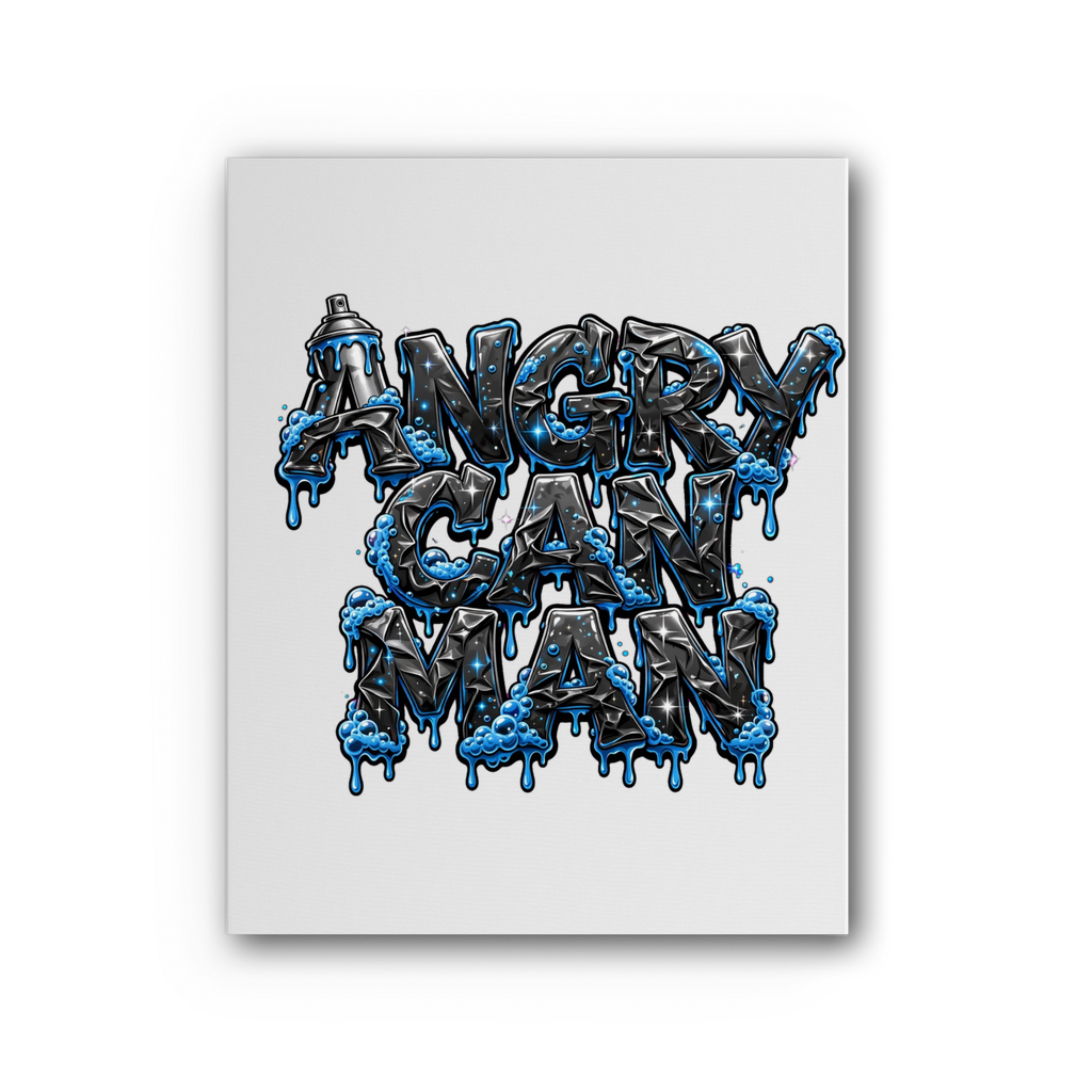 ANGRY CAN MAN 2.0 Premium Stretched Canvas