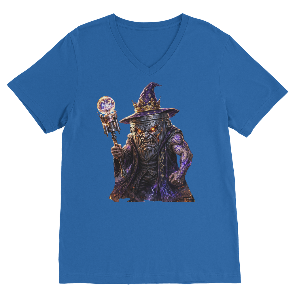 angry can man Premium V-Neck T-Shirt