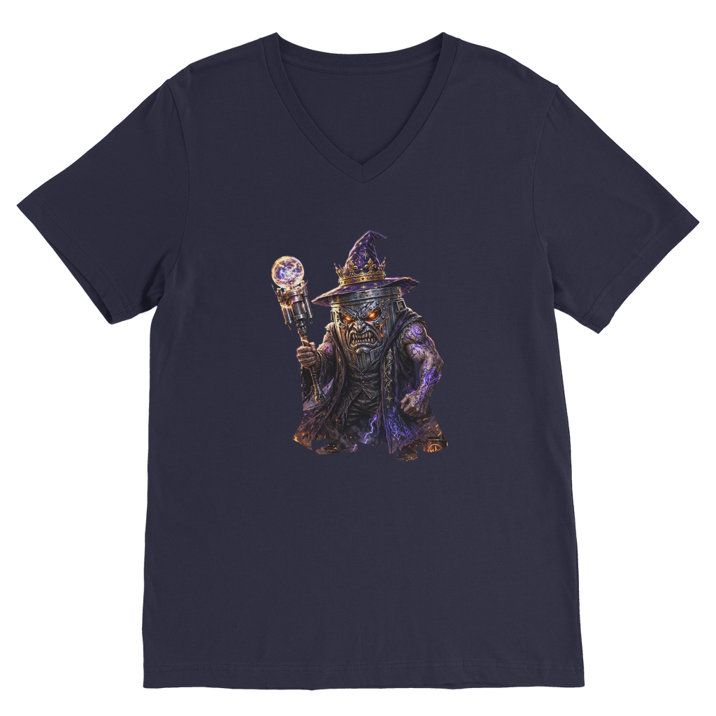 angry can man Classic V-Neck T-Shirt