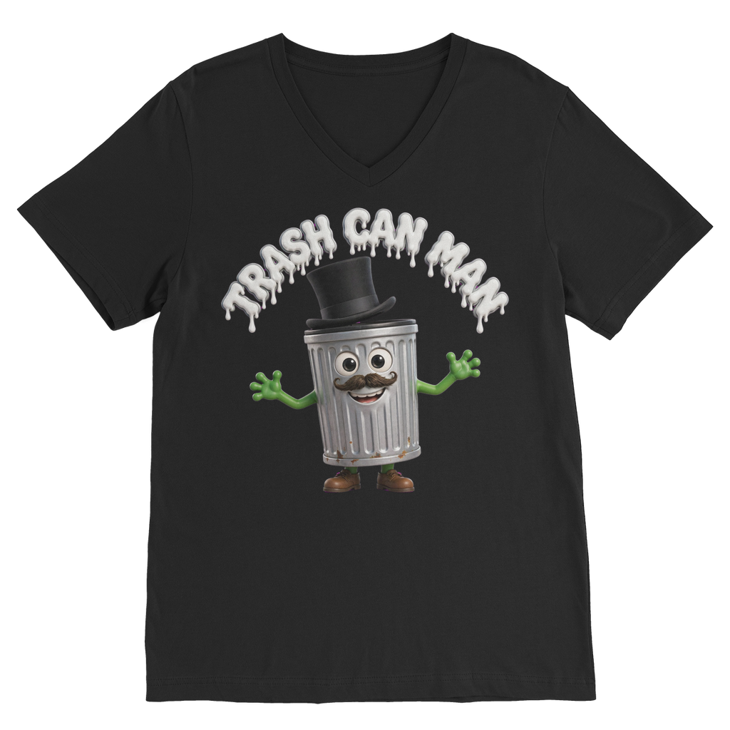 TRASH CAN MAN Premium V-Neck T-Shirt