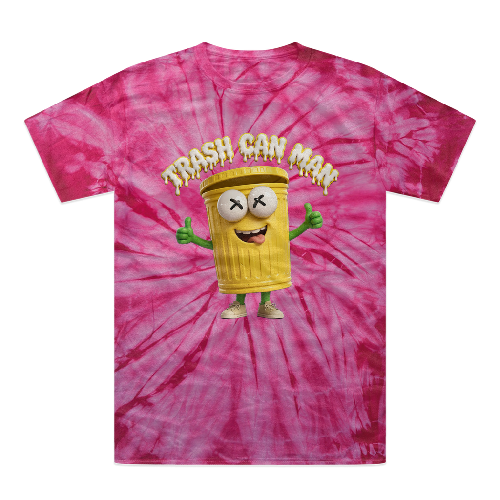TRASH CAN MAN Tonal Spider Tie-Dye T-Shirt