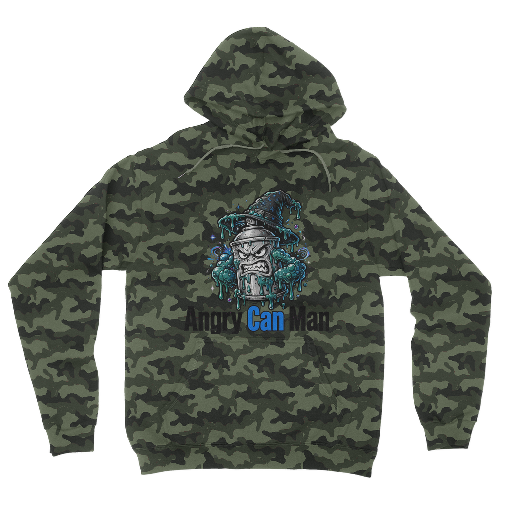 ANGRY CAN MAN 2.0 Camouflage Adult Hoodie