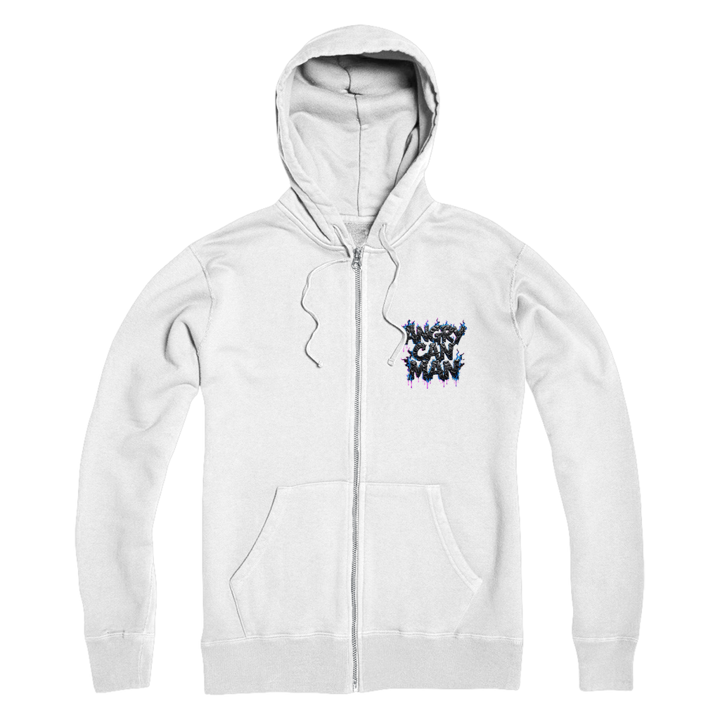 angry can man Premium Adult Zip Hoodie