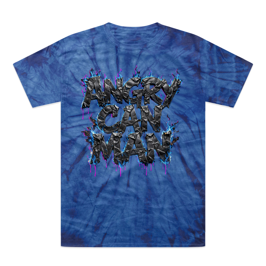 angry can man Tonal Spider Tie-Dye T-Shirt