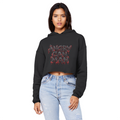 ANGRY CAN MAN 2.0 Cropped Raw Edge Boyfriend Hoodie
