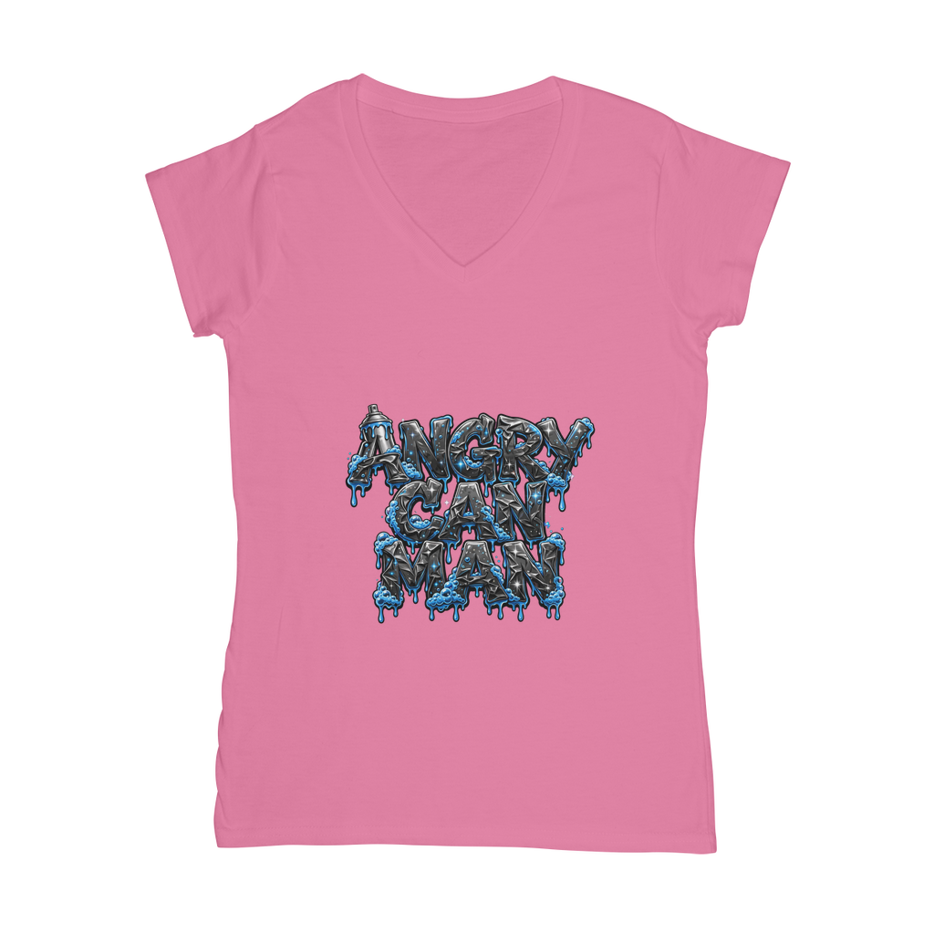 ANGRY CAN MAN 2.0 Classic Women's V-Neck T-Shirt
