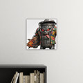 ANGRY CAN MAN 3.0 Square Metal Panel