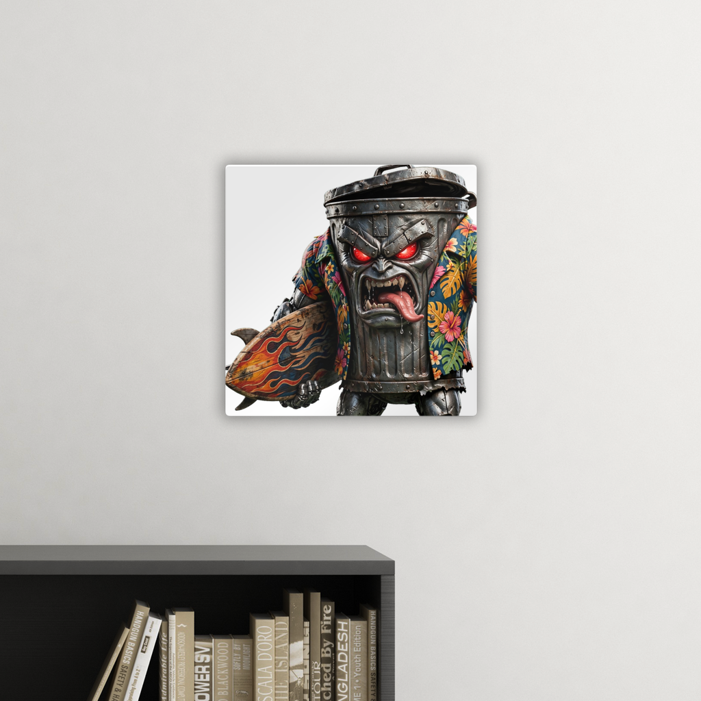 ANGRY CAN MAN 3.0 Square Metal Panel