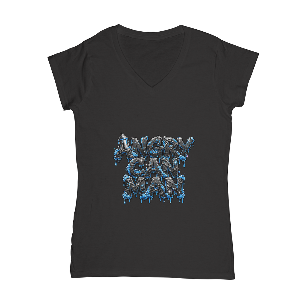ANGRY CAN MAN 2.0 Classic Women's V-Neck T-Shirt