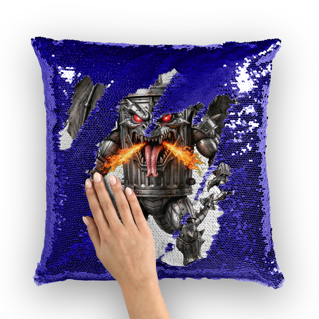 ANGRY CAN MAN 3.0 Sequin Cushion Cover