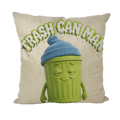 TRASH CAN MAN Throw Pillows