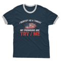 SARCASM 105 Adult Ringer T-Shirt